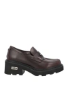 Cult Woman Loafers Dark Brown Size 8 Leather In Brown