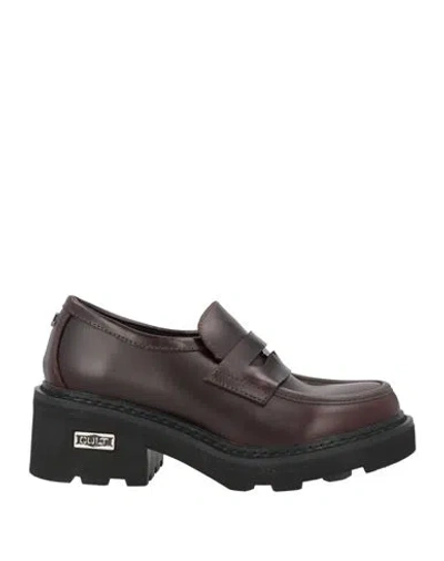 Cult Woman Loafers Dark Brown Size 8 Leather