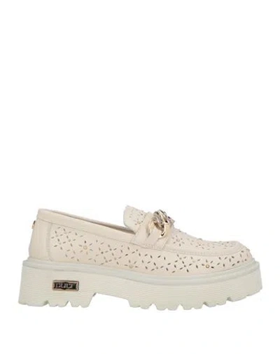 Cult Woman Loafers Off White Size 8 Leather
