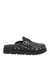 Cult Woman Mules & Clogs Black Size 8 Leather In Black