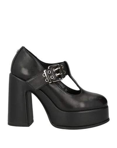 Cult Woman Pumps Black Size 8 Leather