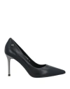 Cult Woman Pumps Black Size 8 Leather In Black