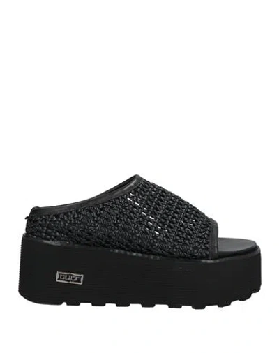 Cult Woman Sandals Black Size 8 Leather