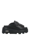 Cult Woman Sandals Black Size 8 Leather In Black