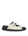 Cult Woman Sandals Off White Size 6 Calfskin In Off White