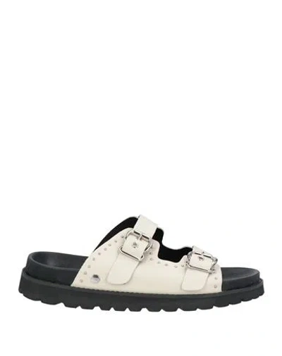 Cult Woman Sandals Off White Size 6 Calfskin