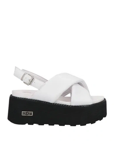 Cult Woman Sandals White Size 8 Leather