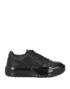 Cult Woman Sneakers Black Size 8 Leather In Black