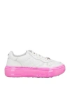 CULT CULT WOMAN SNEAKERS WHITE SIZE 8 LEATHER