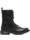 Cult Zip-up Leather Boots In Black