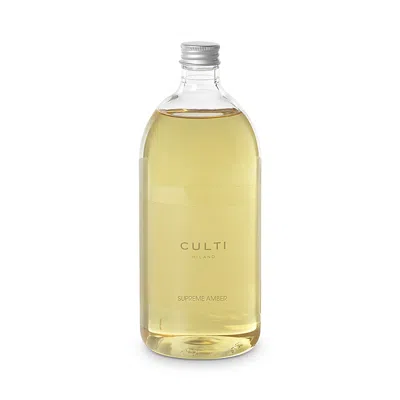 Culti Milano Stile Supreme Amber Classic Diffuser Refill 33.8 Oz. In Neutral