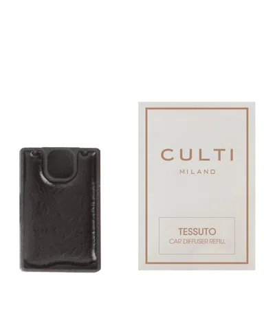 Culti Milano Tessuto Car Diffuser - Refill In Black