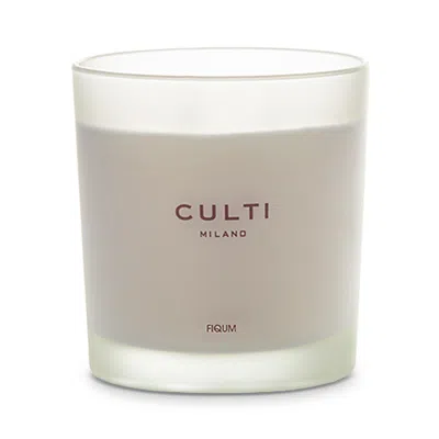 CULTI MILANO WHITE VASE CANDLE, 19.4 OZ.