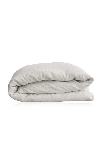 Cultiver - Linen Duvet Cover - Black/white In Black,white