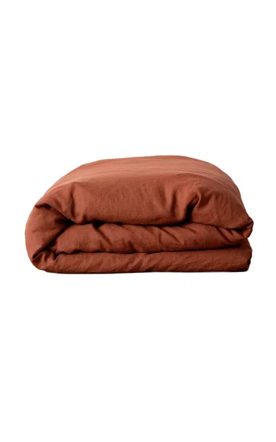 Cultiver - Linen Duvet Cover - Red