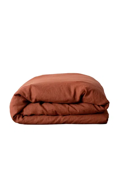 Cultiver - Linen Duvet Cover - Red