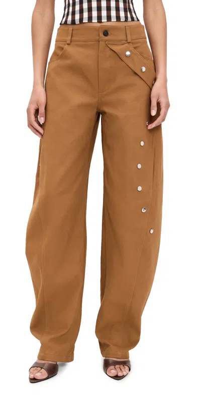 Cultnaked Barrel Pants In Earthy Brown Brown