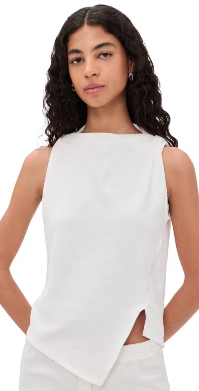 Cultnaked Billie Top In Blanc Terry White