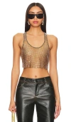 Cultnaked Choco Stardust Crop Top In Brown