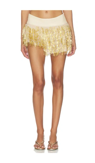 Cultnaked Copacabana Skort In Gold