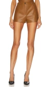 Cultnaked Vegan Leather Short In Choco