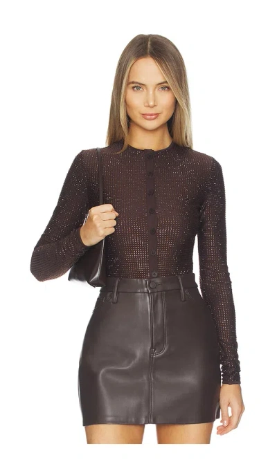 Cultnaked Good Girl Bodysuit In Brown