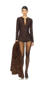 Cultnaked Good Girl Romper In Brown