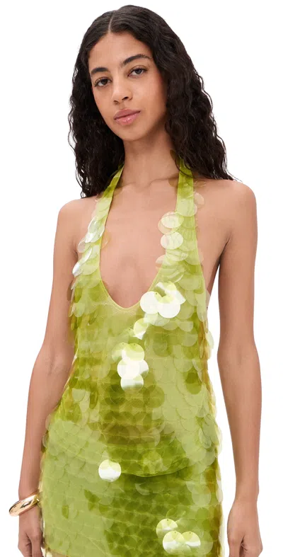 Cultnaked Paloma Top In Matcha Green