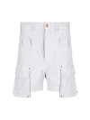 Cultura Grey Trousers With Cargo Pockets And Pleat Detail