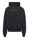 Cultura Black Hoodie With  & Co Print In Jersey Man In Black