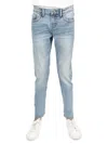 Cultura Kids' Boy's Whiskered Jeans In Light Blue