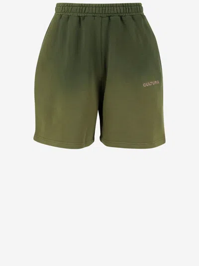 Cultura Cotton Short Pants With Logo