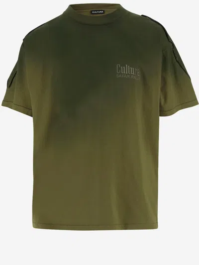 CULTURA CULTURA COTTON T SHIRT WITH LOGO
