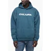 Cultura Fleece-cotton Hoodie With Patch Pocket In Multi