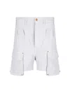 Cultura Grey Trousers With Cargo Pockets And Pleat Detail