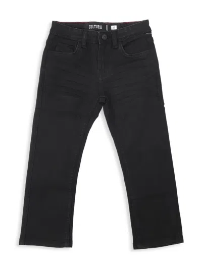 Cultura Babies' Little Boy's Whiskered Jeans In Black