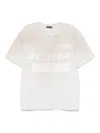 Shop Cultura Logo-patch T-shirt In Neutrals
