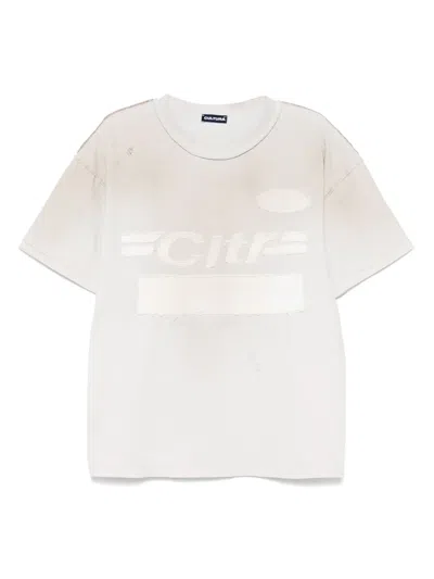 Cultura Logo-patch T-shirt In White