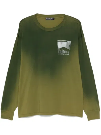 Cultura Logo-print T-shirt In Green