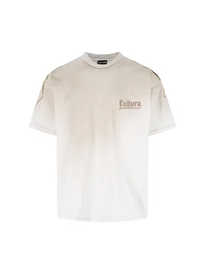 Cultura Logo T-shirt In Beige