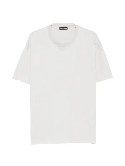 Cultura Logo-patch T-shirt In White