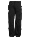 Cultura Man Pants Black Size Xl Cotton In Black