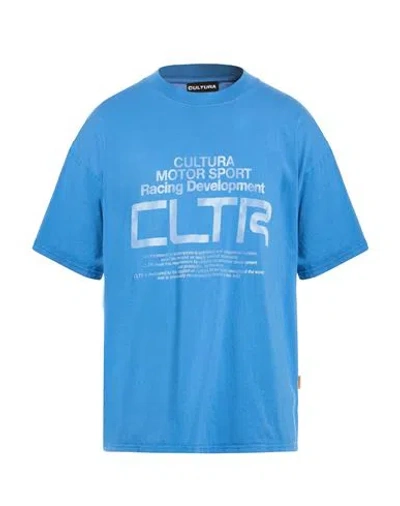 Cultura Man T-shirt Light Blue Size Xl Cotton