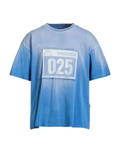 Cultura Man T-shirt Light Blue Size Xxl Cotton