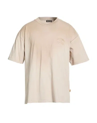 Cultura Man T-shirt Sand Size Xl Cotton In Multi