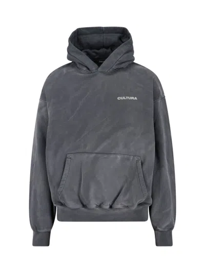 Cultura Men's 100% Cotton Sweatshirt In Neutral Tones In Gray