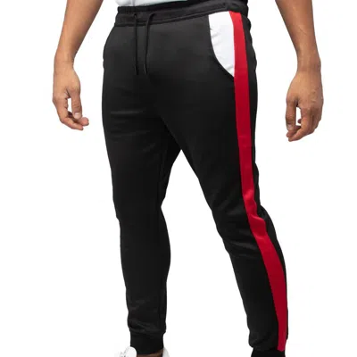 Cultura Men's Active Fashion Fleece Jogger Sweatpants With Pockets For Gym Workout And Running In Red
