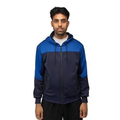 Cultura Men's Light Weight Active Athletic Hoodie Sweater For Gym Workout And Running In Blue