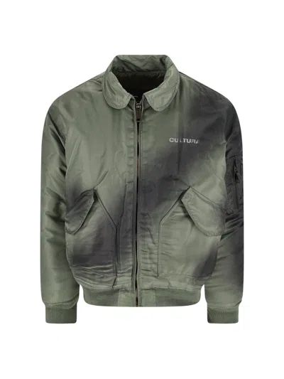 Cultura Men's Lightweight Nylon Jacket In Green