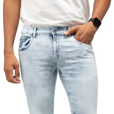 Cultura Mens Basic Casual Stretch Washed Denim Jeans In Blue